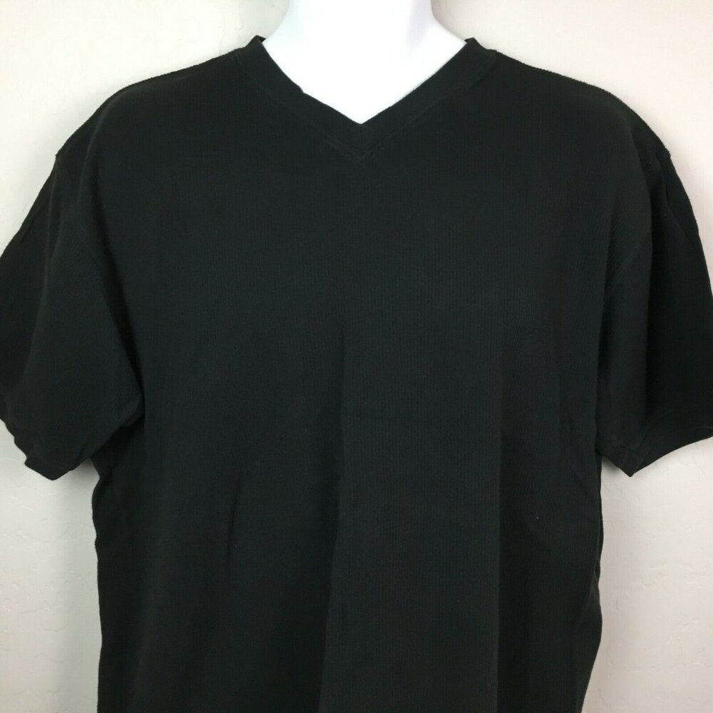 Old Navy Mens Black Short Sleeve V-Neck Casual T-Shirt Size Large